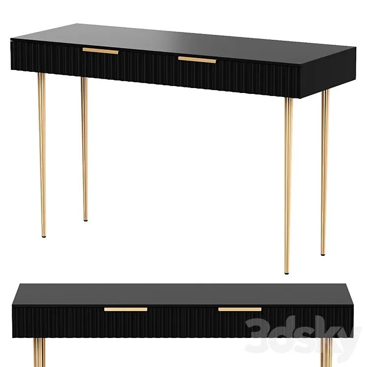 OM Console Cutwood black 3D Model