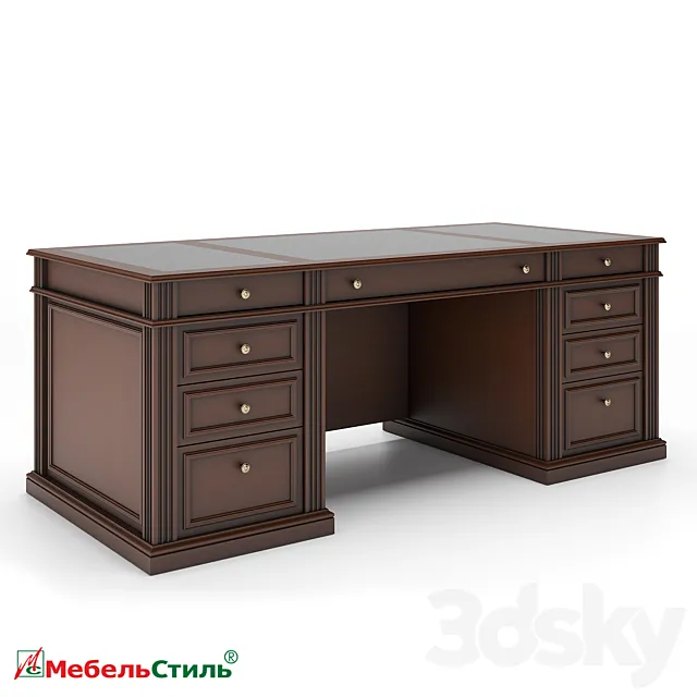 OM Dante Executive Desk 3D Model