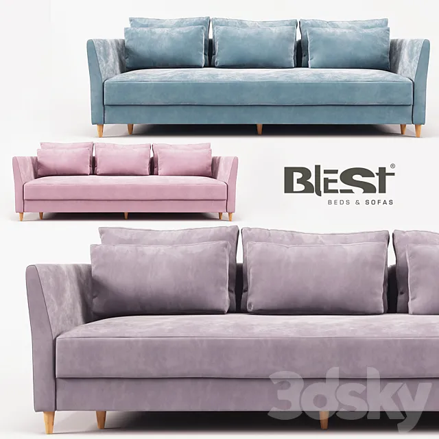 OM Divan straight Atari in DL3 configuration from the manufacturer Blest TM 3D Model