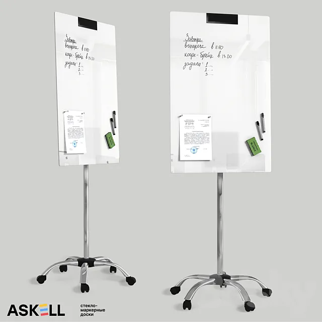(OM) Flipchart "Askell Flipchart" 3D Model