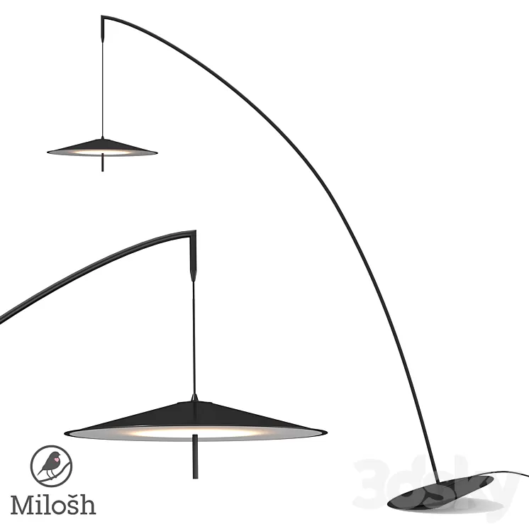 om MILOSH TENDENCE 0885FL-1BK 3D Model Free