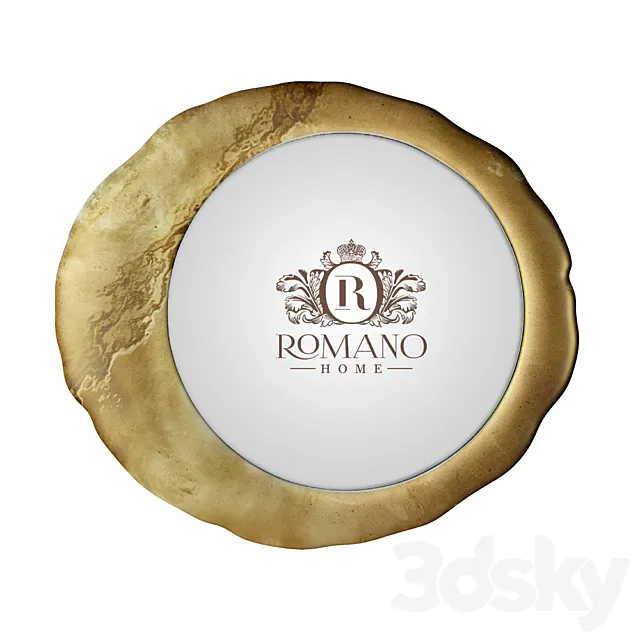 (OM) Mirror Mirror Gold Grand and Gold Golden Romano Home 3D Model