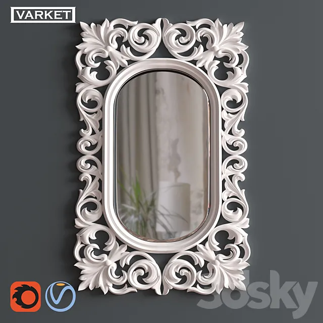 OM Mirror Varket Fiore 3D Model