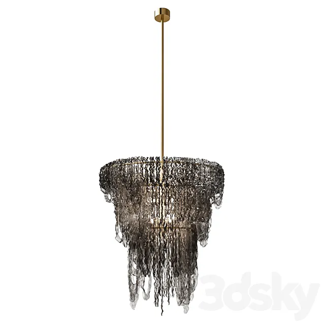 OM - (Official Model) Chandelier BLACK SPACE BIG 3D Model