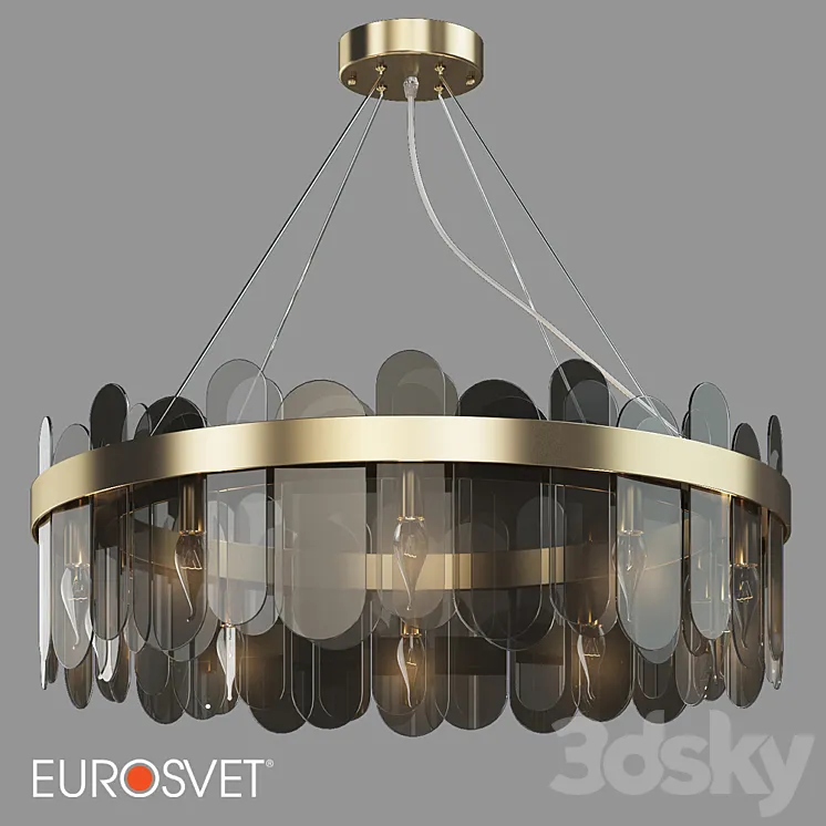 OM Pendant chandelier Bogates 332/10 and 333/10 Conte 3D Model Free