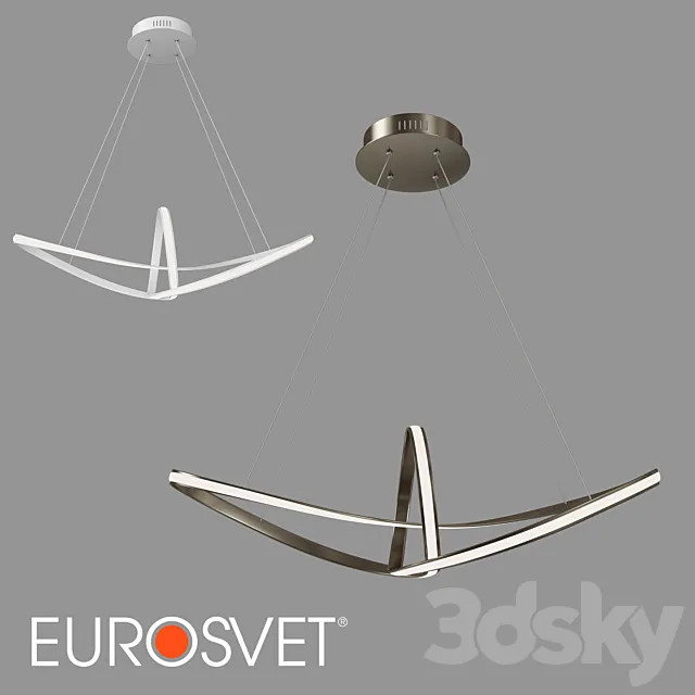OM Pendant LED Eurosvet 90174_1 Kink 3D Model