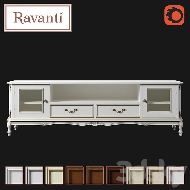 OM Ravanti – TV Stand №3 3D Model