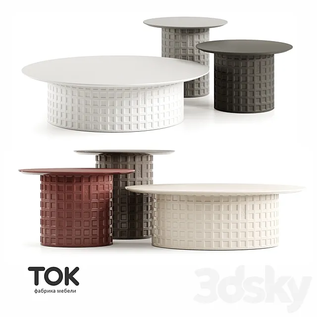 (OM) Series of Coffee Tables "Clinker C K50" Tok Furniture 3D Model