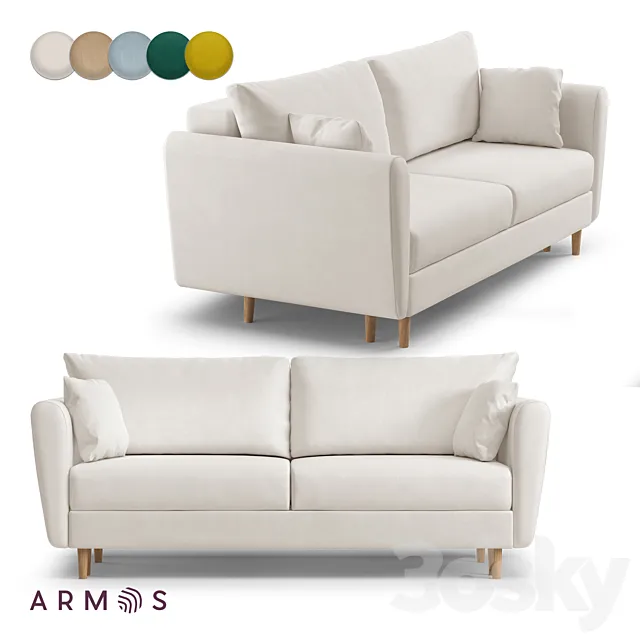 OM Sofa FRED by Armos 3D Model