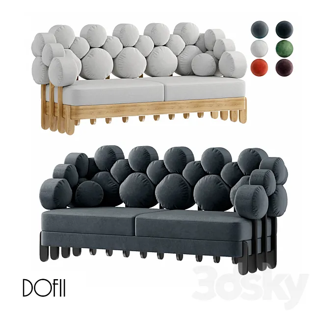 (OM) sofa "IKRA" by Dofii 3D Model