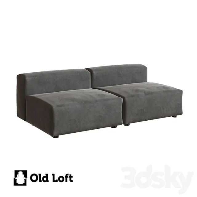 OM Sofa Marshmallow Two Seat Lounge Sofa S 3D Model