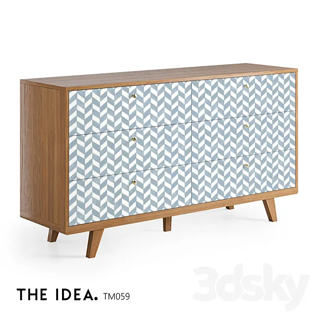 OM THE-IDEA chest of drawers THIMON 059 3D Model