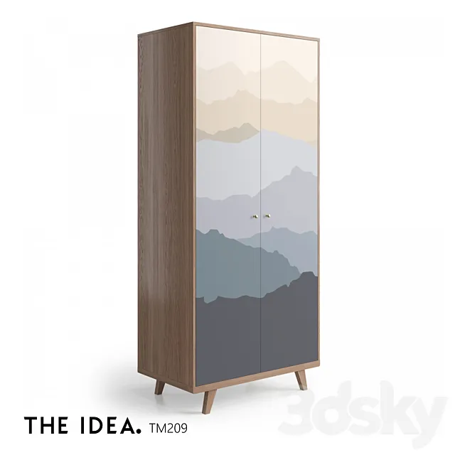 OM THE-IDEA wardrobe THIMON 209 3D Model