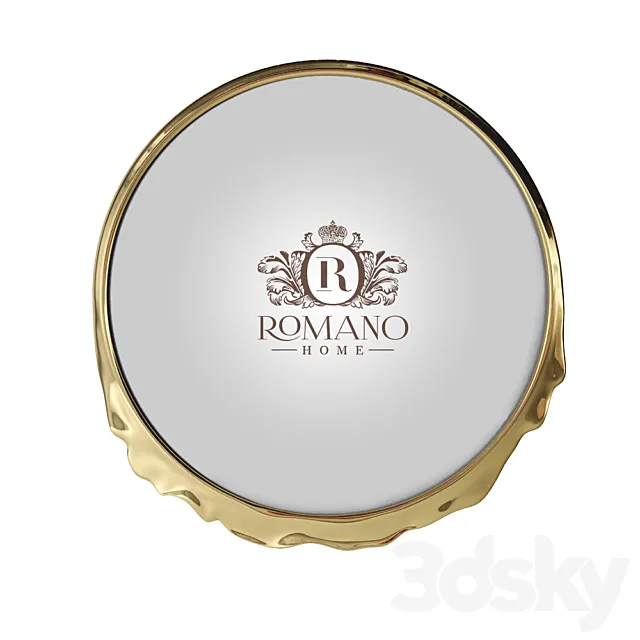 (OM) Titania Circle Mini and Titania Circle Grand Romano Home Mirror 3D Model