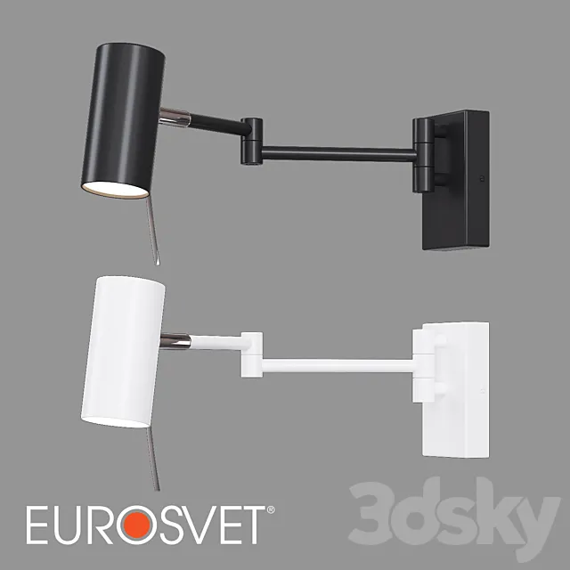 OM Wall lamp with swivel diffuser Eurosvet 20166_1 Lank 3D Model