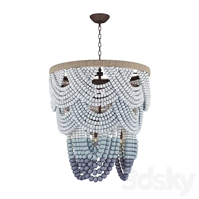 Ombre Wood Bead Chandelier Free Download