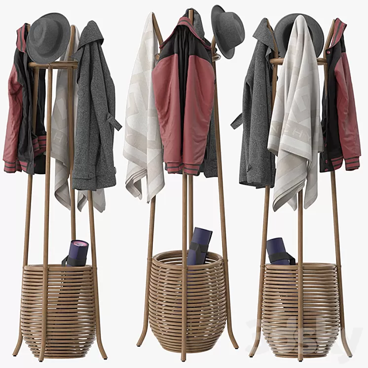 Omera Coat Rack 3D Model