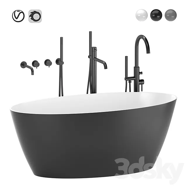 Omnires Siena Bath 3D Model