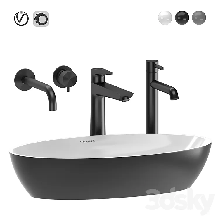 Omnires Siena Washbasin 3D Model