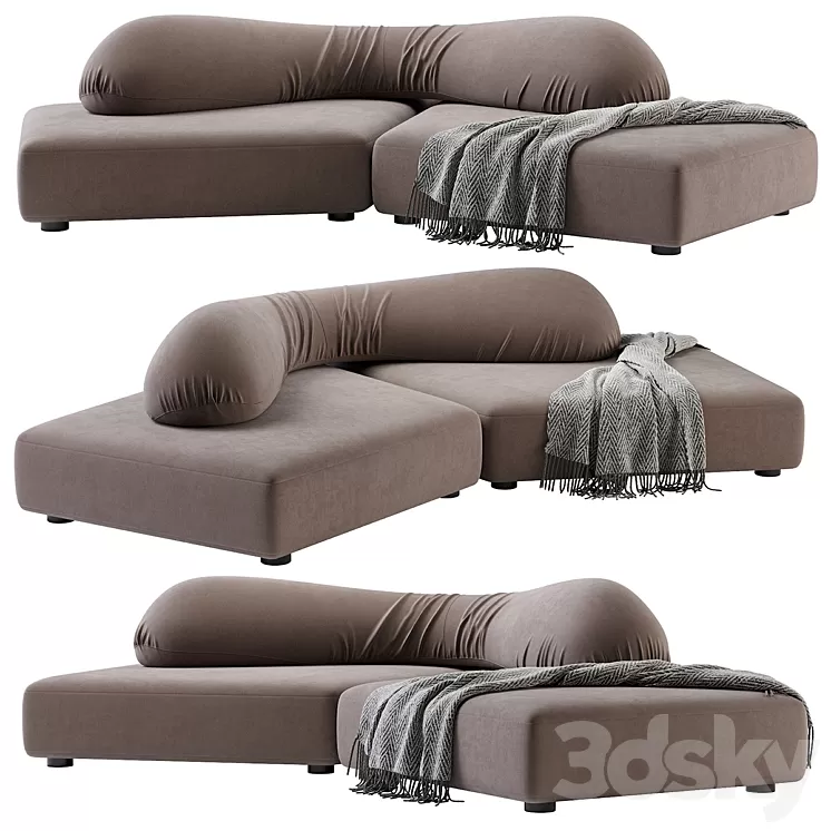 On The Rocks EDRA Sofa 3D Model Free