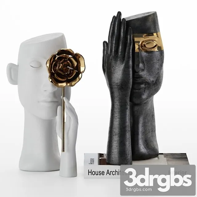 One Eye Face Vases 3D Model Download