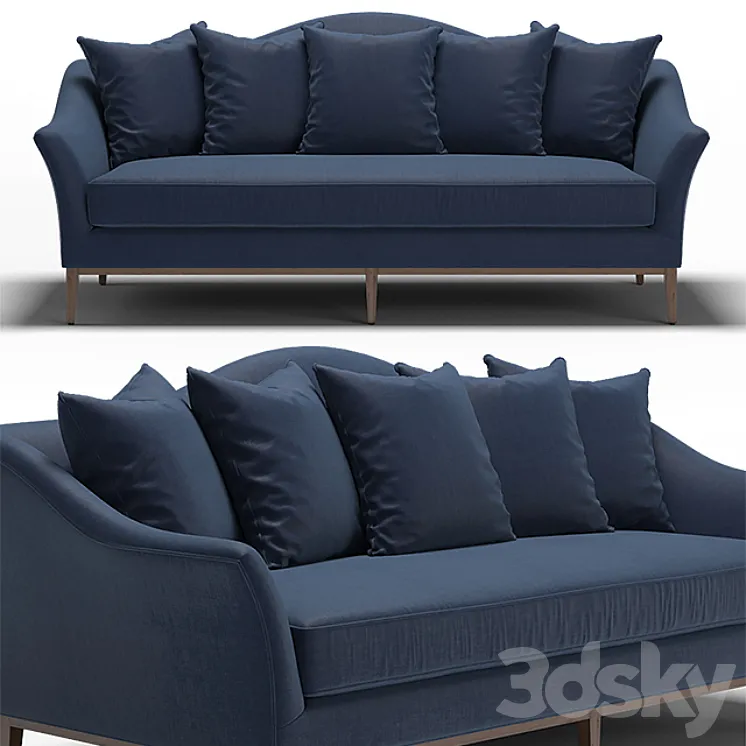 ONE KINGS LANE Eloise Camelback Sofa 3D Model Free