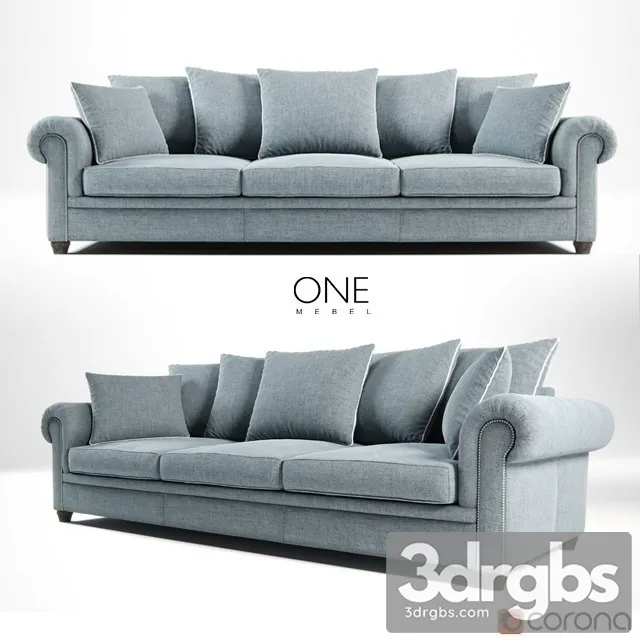One Mebel Lugano Sofa 3D Model Free