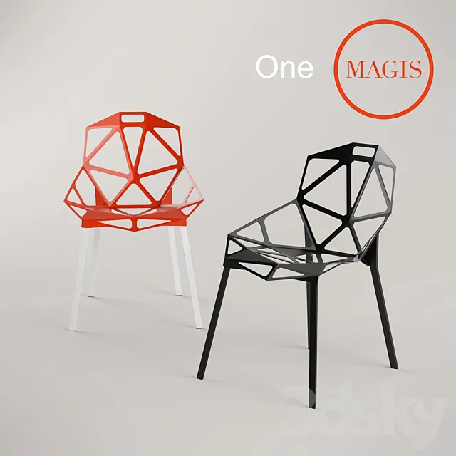 One (stacking chair) Magis 3D Model