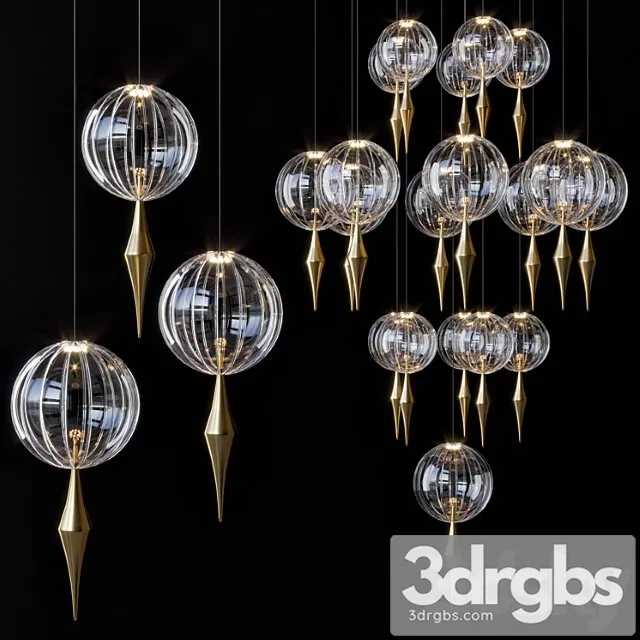 Oneiric Vertrart Pendant Light 1 3D Model Free