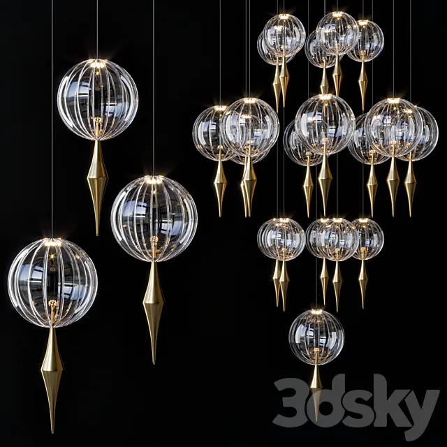 oneiric-vertrart-pendant light 3D Model