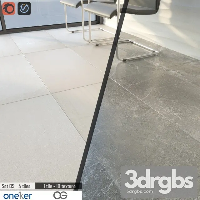 Oneker Tile Set 05 3D Model Free