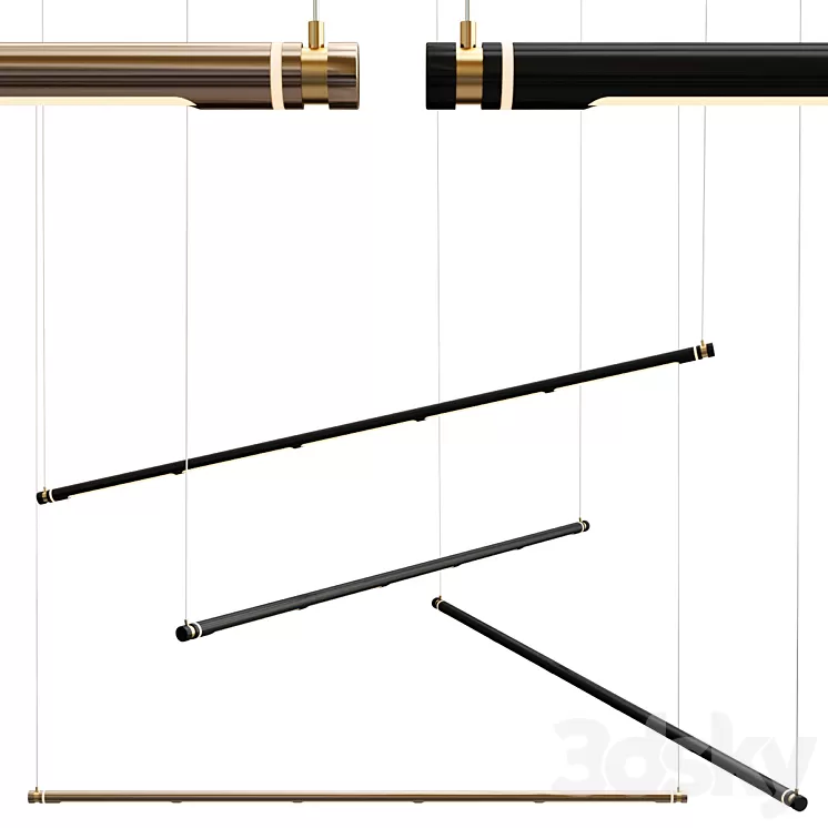 Oneline Pendant Light 3D Model Free