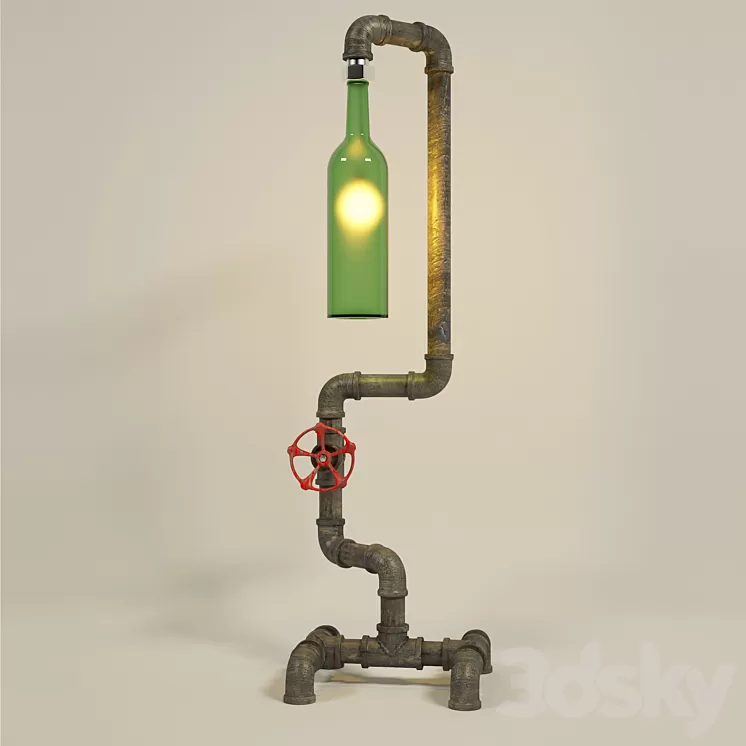 ong nuoc lamp 3D Model