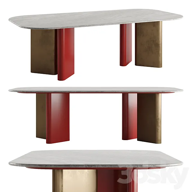 ONNO Rectangular Table by Marelli 3DModel