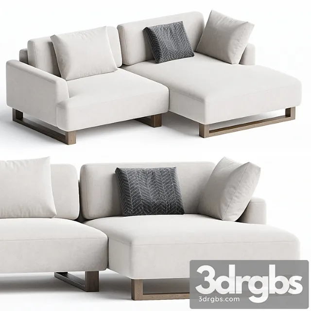 Onte corner sofa bucle white