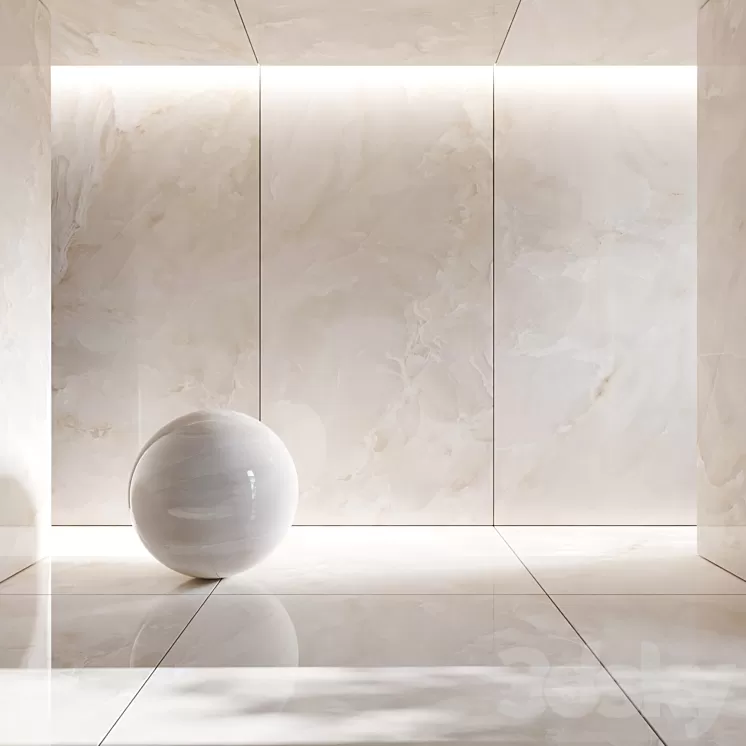 Onyx porcelain stoneware Onice Alabastrino 3D Model Free
