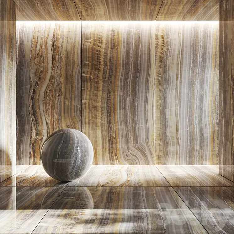 Onyx porcelain stoneware Onice Grigio 3D Model