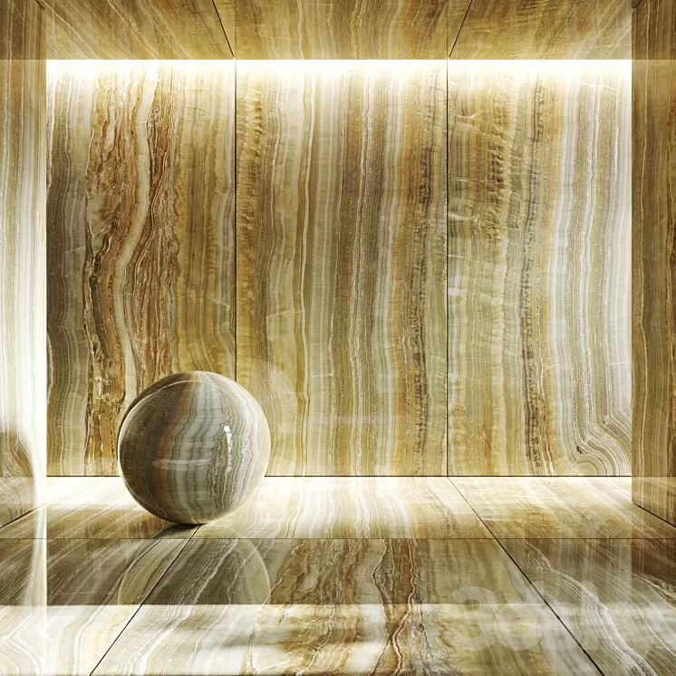 Onyx porcelain stoneware Onice Verde 3D Model