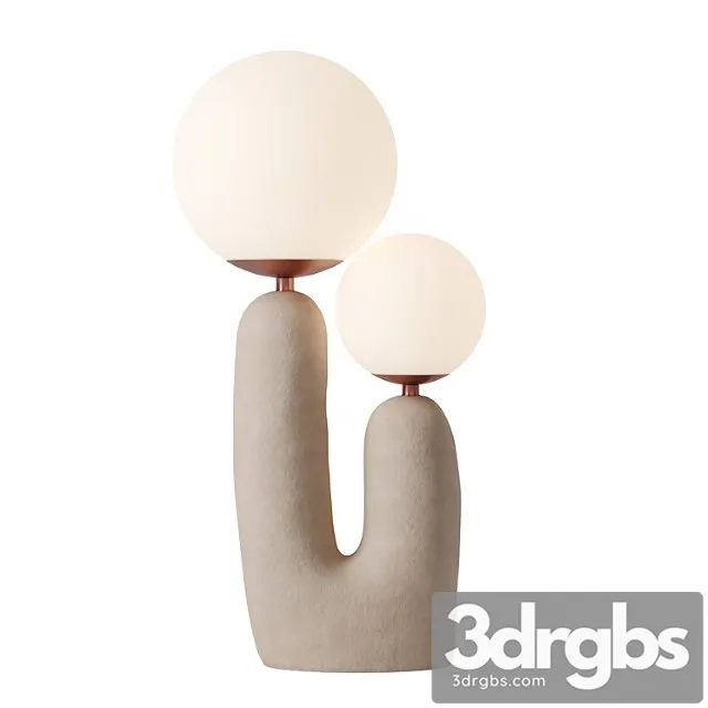 Oo Smooth Table Lamp Contemporary Hand 3D Model Free