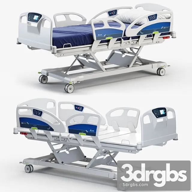 Ooksnow hospital bed 3D Model Free