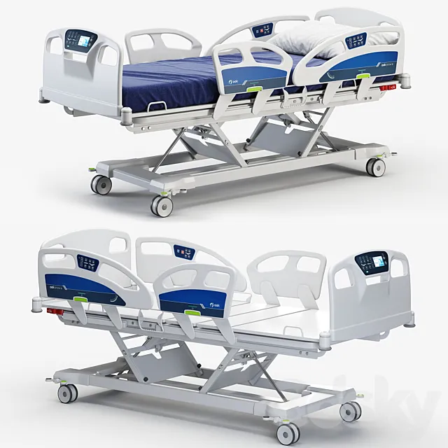 Ooksnow Hospital Bed 3D Model