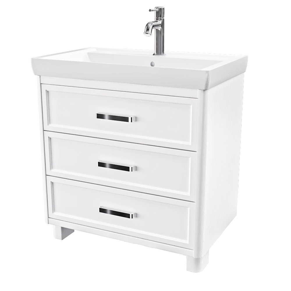 Opadiris - Cabinet with sink Vegas 80 cm floor 3D Model