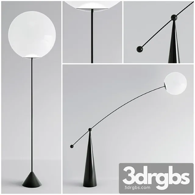 Opal Floor Light 3D Model Free