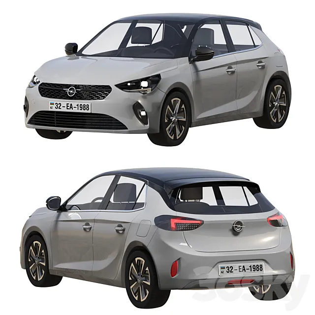 Opel E corsa 2019 3D Model