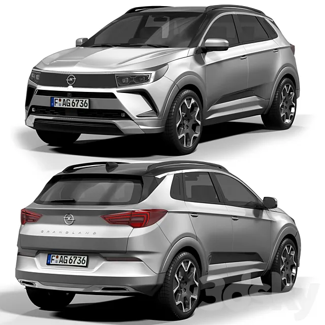 Opel_grandland 3D Model
