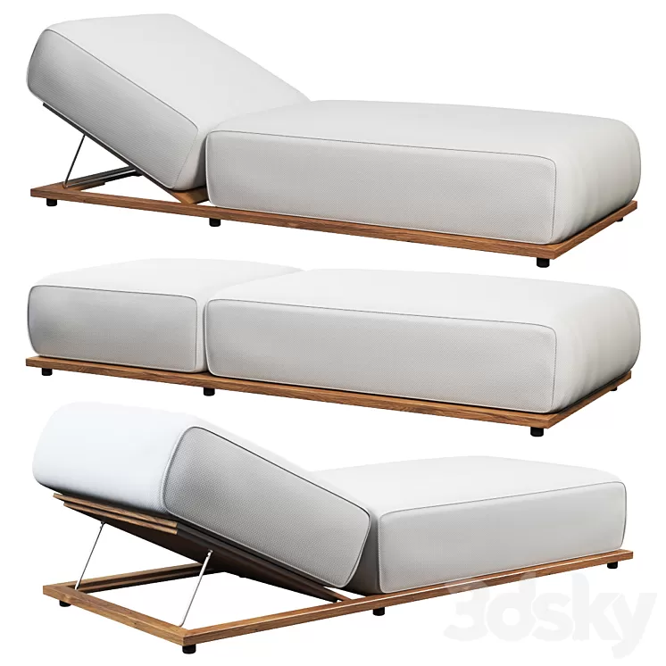Open Air Lounge Bed 3D Model