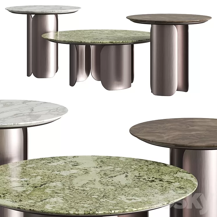 Opera Contemporary Gabriel Coffee Tables 3D Model