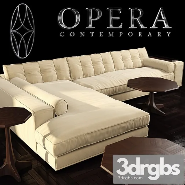Opera mavra modular sofa 2 3D Model Free