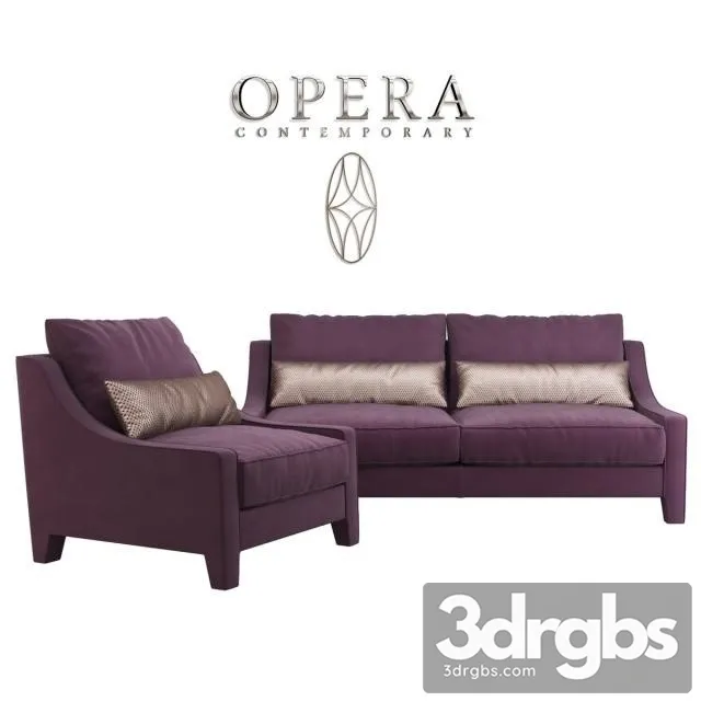 Opera Rosalie Sofa 01 3D Model Free