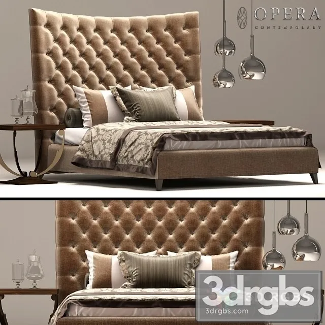 Opera Tosca Bed 3D Model Free